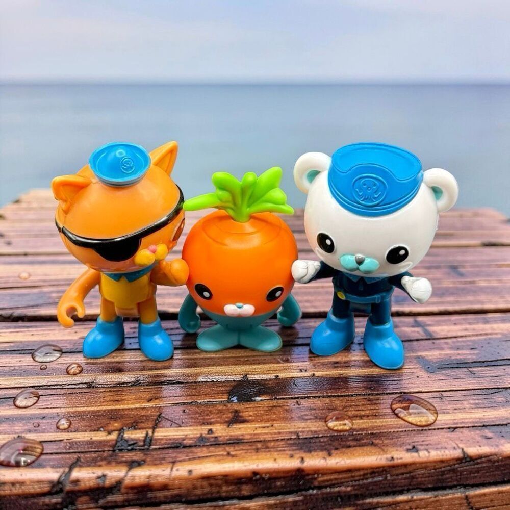 Mattel 2011 Octonauts Posable Peso Captain Beret Octo Action Figures 3” A63